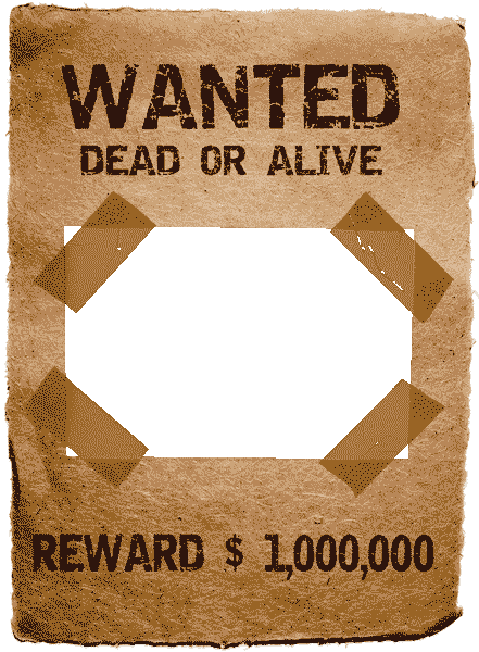 Wanted dead or alive png