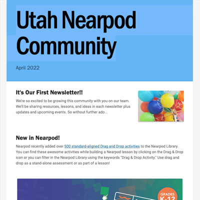 April Nearpod Community Newsletter